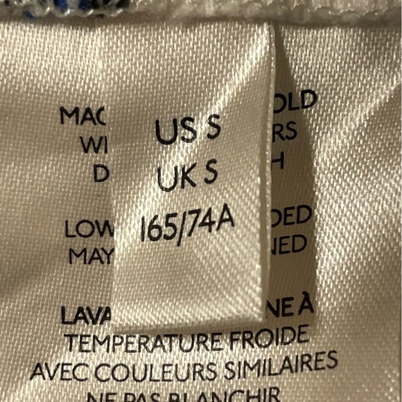 MAEVE by ANTHROPOLOGIE NWOT Classic Bee Print Track Pants in White - Picture 8 of 11